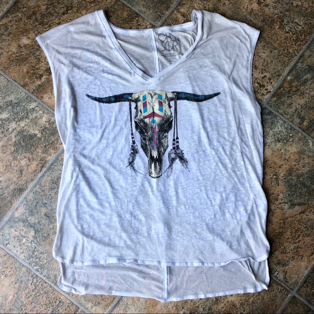 Skull Western Top